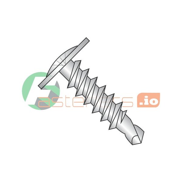 Newport Fasteners Self-Drilling Screw, #10 x 1/2 in, Black Oxide 18-8 Stainless Steel Truss Head Phillips Drive 780103 - main